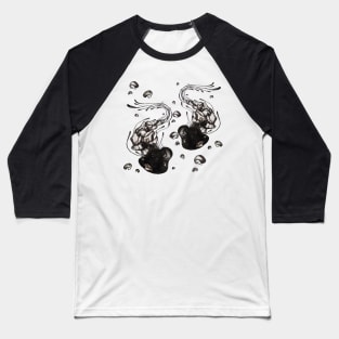 jellyfish ink drawing Baseball T-Shirt